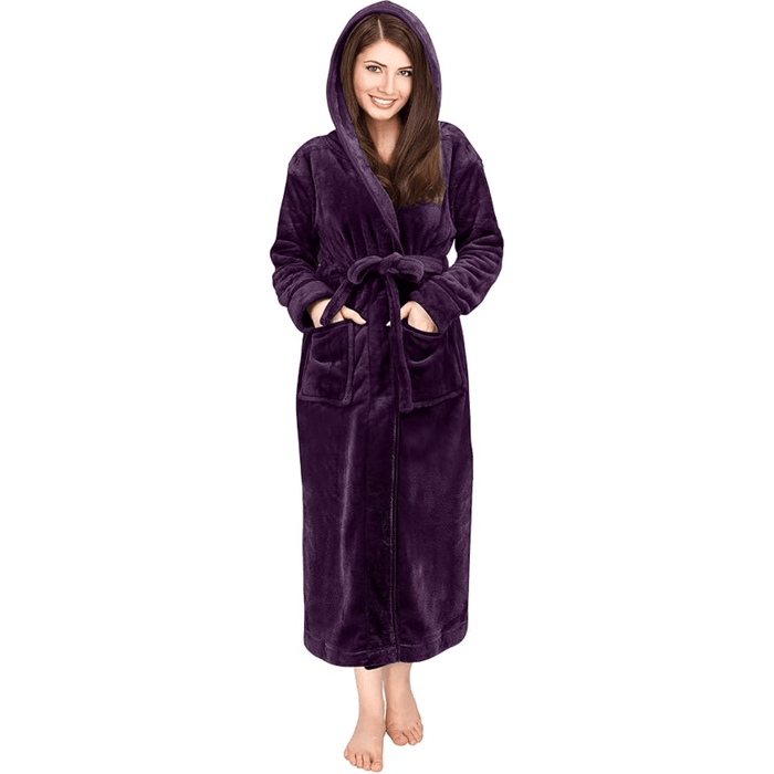 Hooded Flannel Fleece Robe – Comfortable and Cozy Lounge Wear