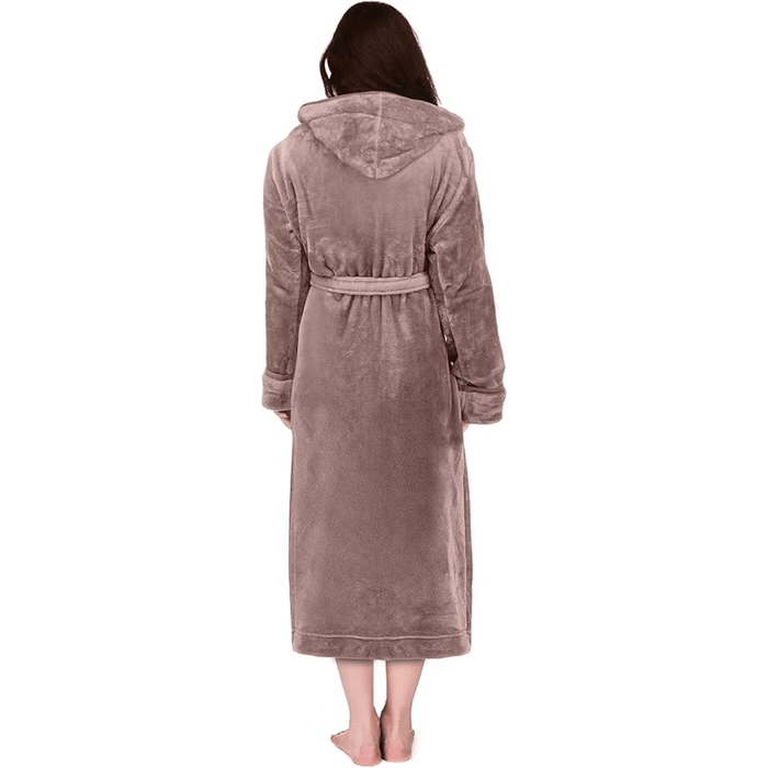 Hooded Flannel Fleece Robe – Comfortable and Cozy Lounge Wear