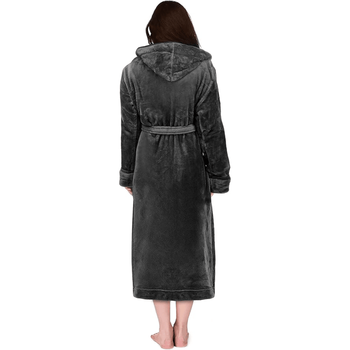 Hooded Flannel Fleece Robe – Comfortable and Cozy Lounge Wear