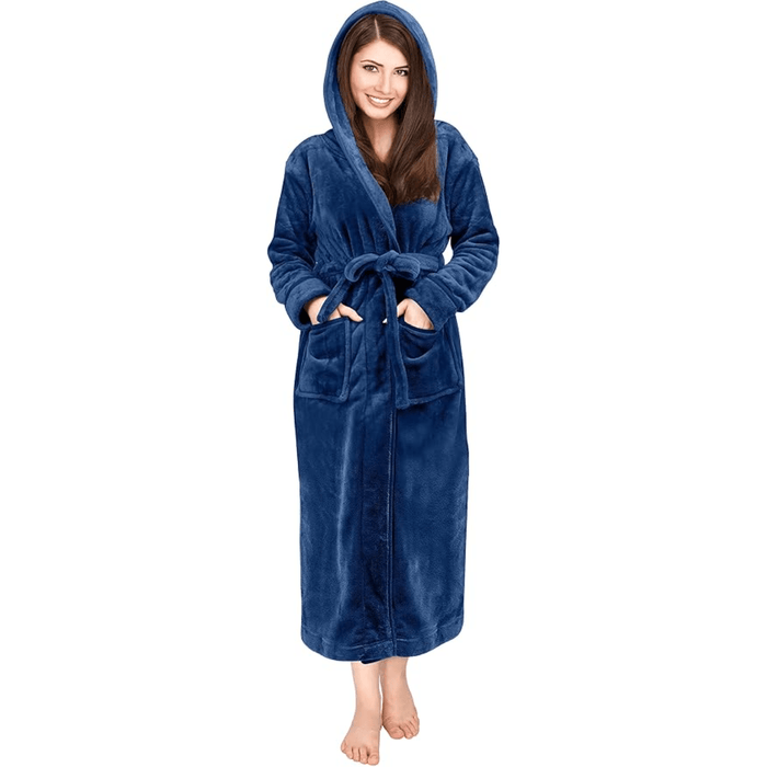 Hooded Flannel Fleece Robe – Comfortable and Cozy Lounge Wear