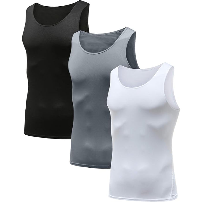 3 Piece  Compression Tank Tops For Shaping And Support