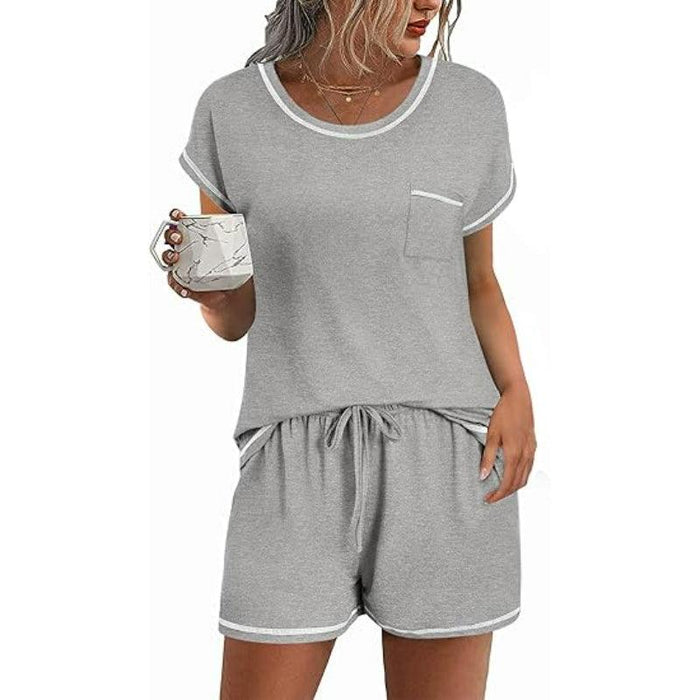 2 Pack Short Sleeve Lounge Set – Comfortable and Stylish Loungewear