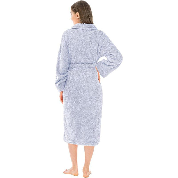Solid Colored Plush Bathrobe – Cozy Warmth and Comfort