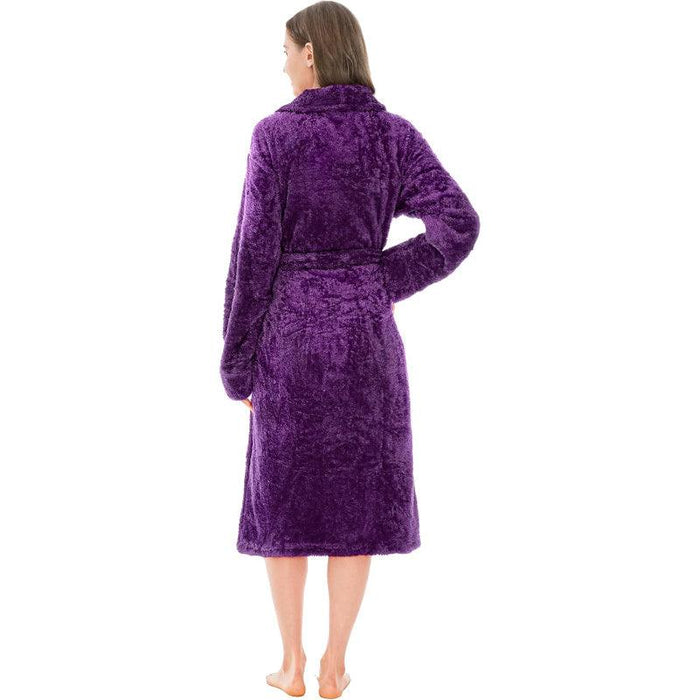 Solid Colored Plush Bathrobe – Cozy Warmth and Comfort