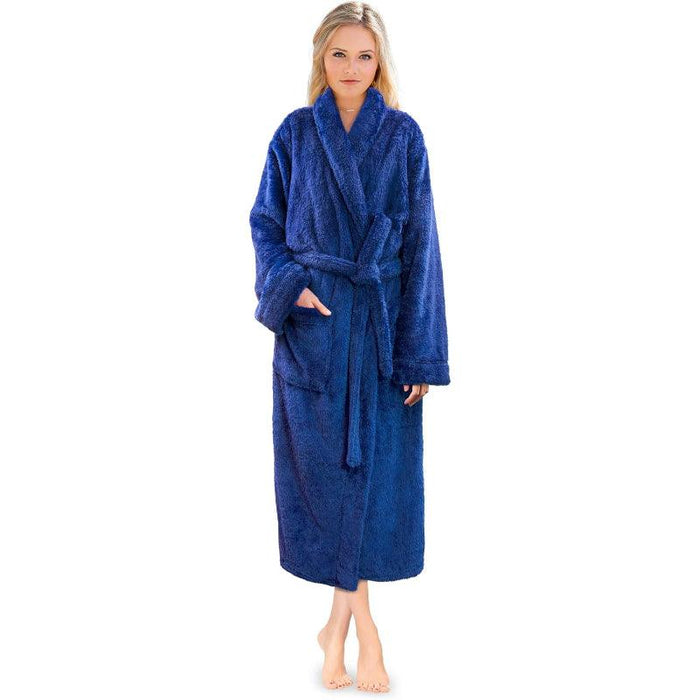 Solid Colored Plush Bathrobe – Cozy Warmth and Comfort
