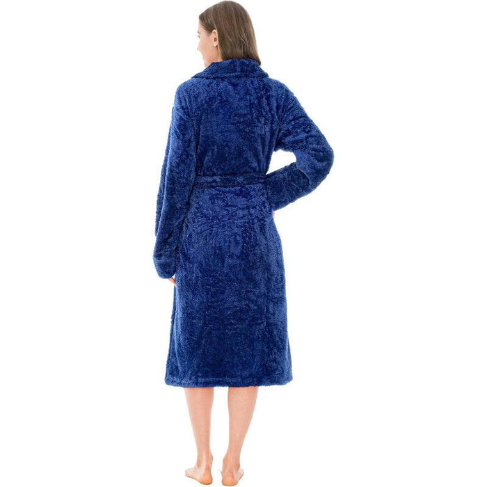 Solid Colored Plush Bathrobe – Cozy Warmth and Comfort