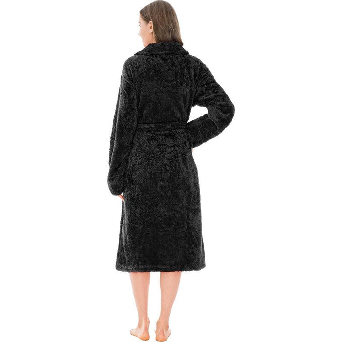 Solid Colored Plush Bathrobe – Cozy Warmth and Comfort