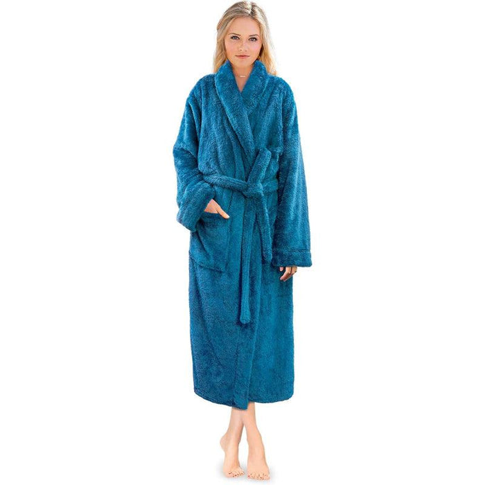 Solid Colored Plush Bathrobe – Cozy Warmth and Comfort