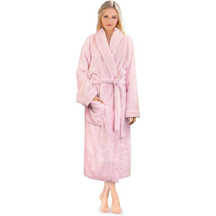 Solid Colored Plush Bathrobe – Cozy Warmth and Comfort