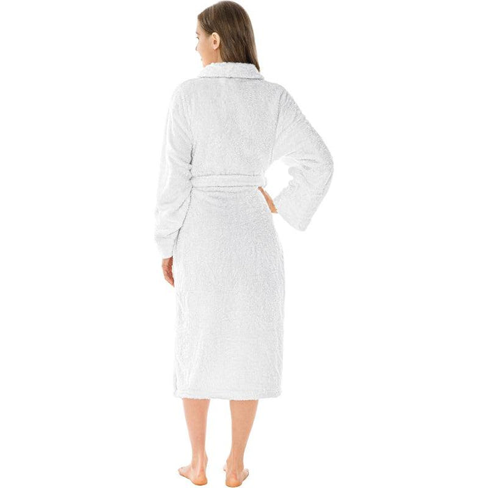 Solid Colored Plush Bathrobe – Cozy Warmth and Comfort