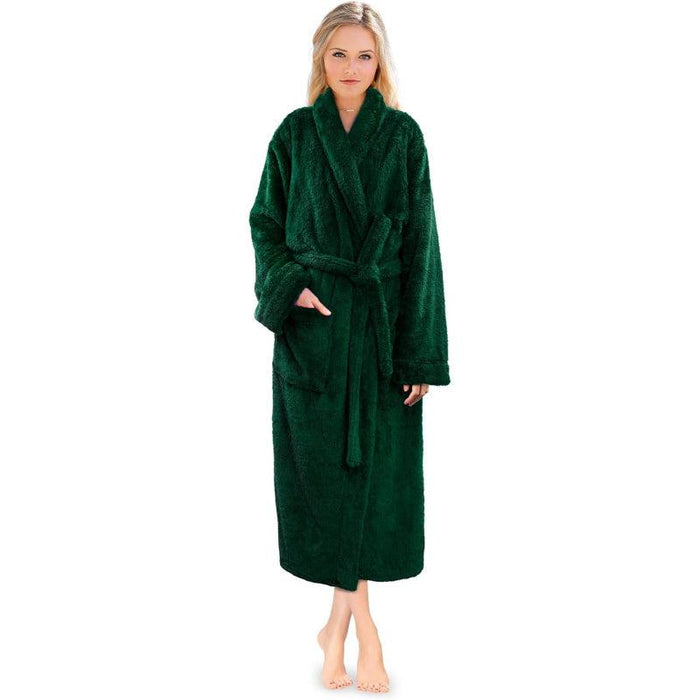 Solid Colored Plush Bathrobe – Cozy Warmth and Comfort