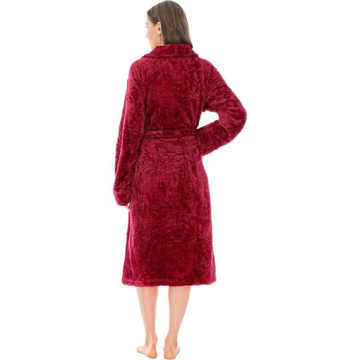 Solid Colored Plush Bathrobe – Cozy Warmth and Comfort
