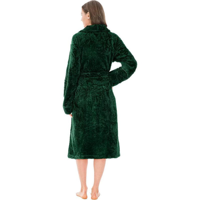Solid Colored Plush Bathrobe – Cozy Warmth and Comfort
