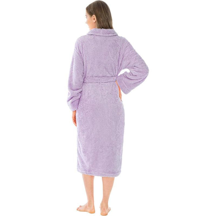 Solid Colored Plush Bathrobe – Cozy Warmth and Comfort
