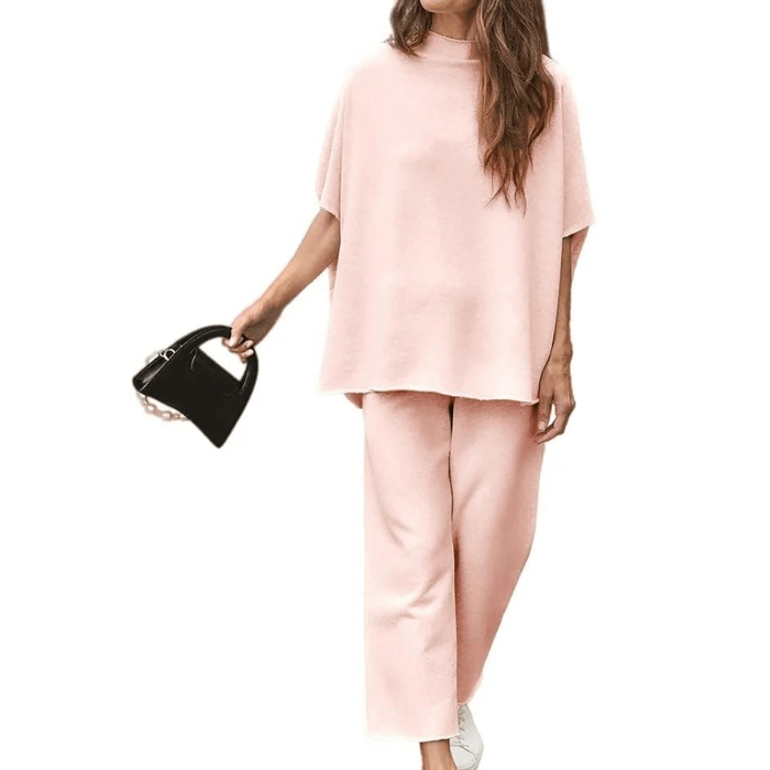 Batwing Sleeve Trousers Set – Effortless Casual Chic