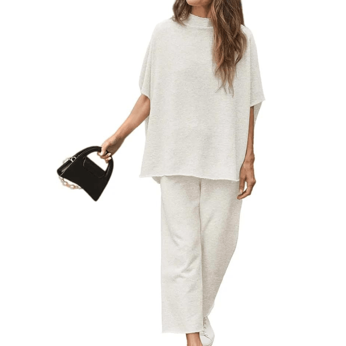 Batwing Sleeve Trousers Set – Effortless Casual Chic
