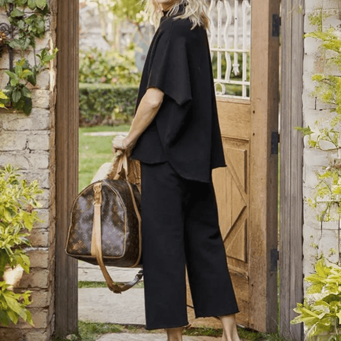 Batwing Sleeve Trousers Set – Effortless Casual Chic