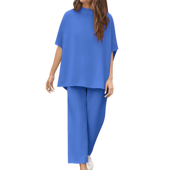 Batwing Sleeve Trousers Set – Effortless Casual Chic