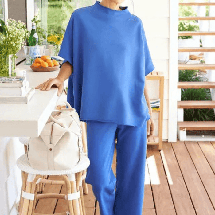 Batwing Sleeve Trousers Set – Effortless Casual Chic