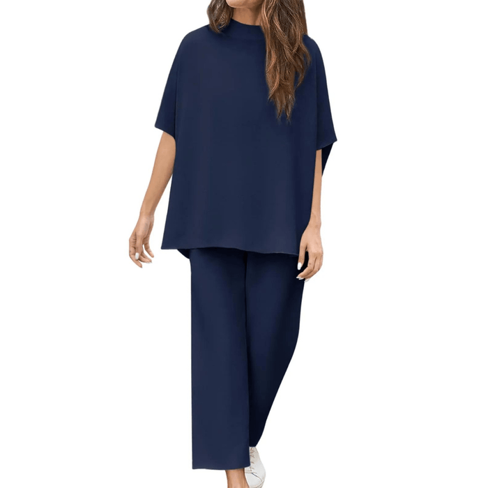 Batwing Sleeve Trousers Set – Effortless Casual Chic
