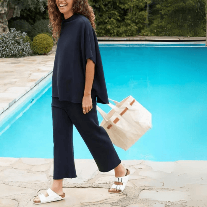 Batwing Sleeve Trousers Set – Effortless Casual Chic