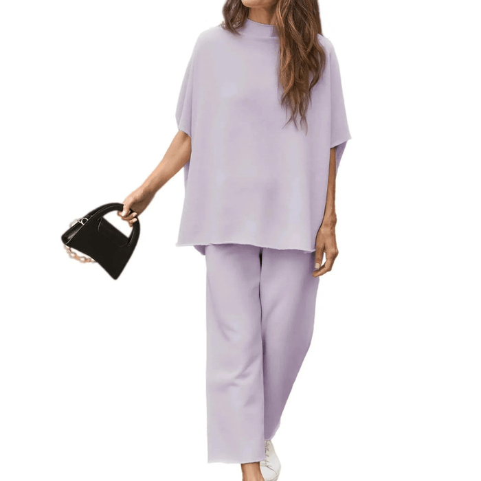 Batwing Sleeve Trousers Set – Effortless Casual Chic