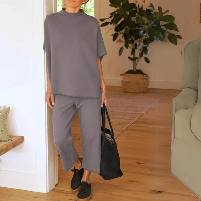 Batwing Sleeve Trousers Set – Effortless Casual Chic
