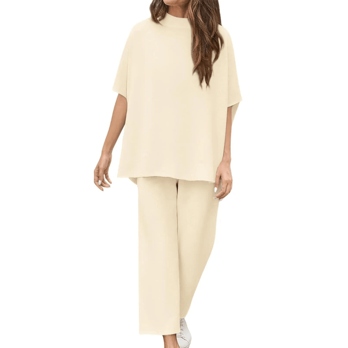 Batwing Sleeve Trousers Set – Effortless Casual Chic