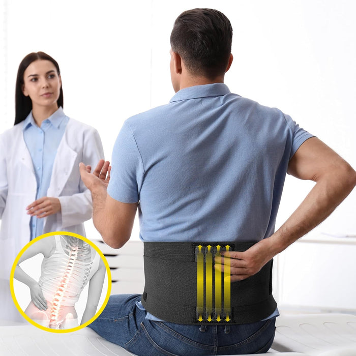 Lumbar Support Adjustable Belt With Reinforced Stabilizers