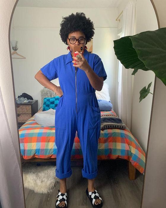Comfy Cropped Utility Jumpsuit – Stylish, Practical, and Comfortable