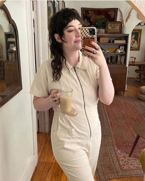 Cropped Utility Jumpsuit Outfit - Experience Comfort With Fashion