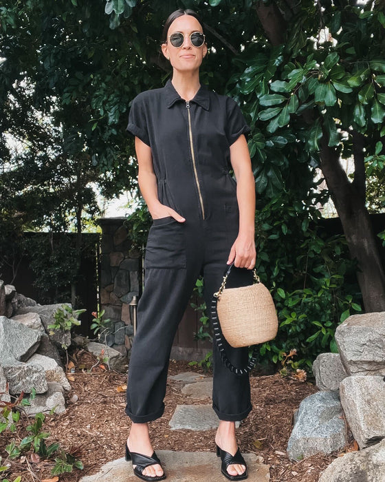Comfy Cropped Utility Jumpsuit