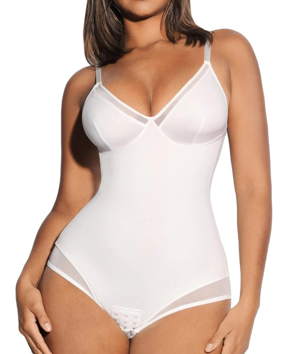 Deep V Neckline Thong Bodysuit