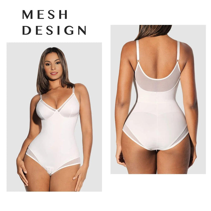 Deep V Neckline Thong Bodysuit