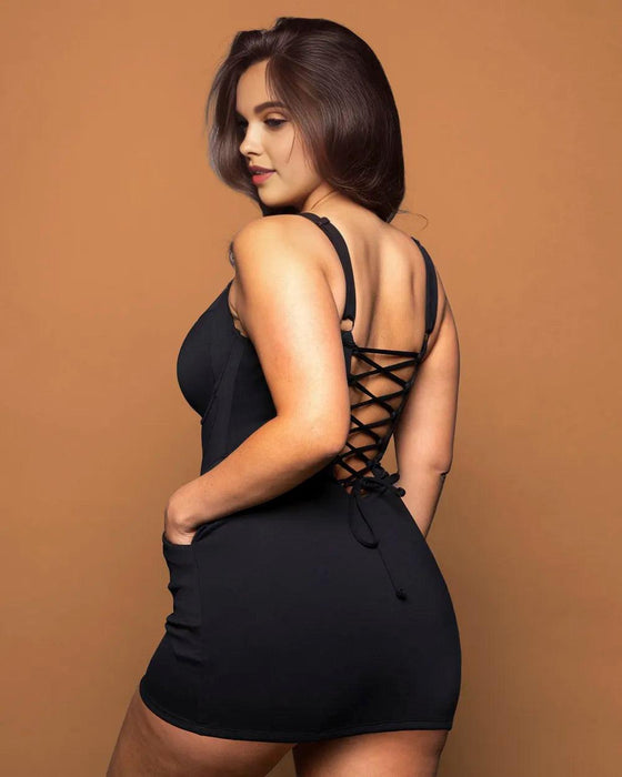 Waist Sculpting Swim Dress – Flattering Shaping for Every Curve