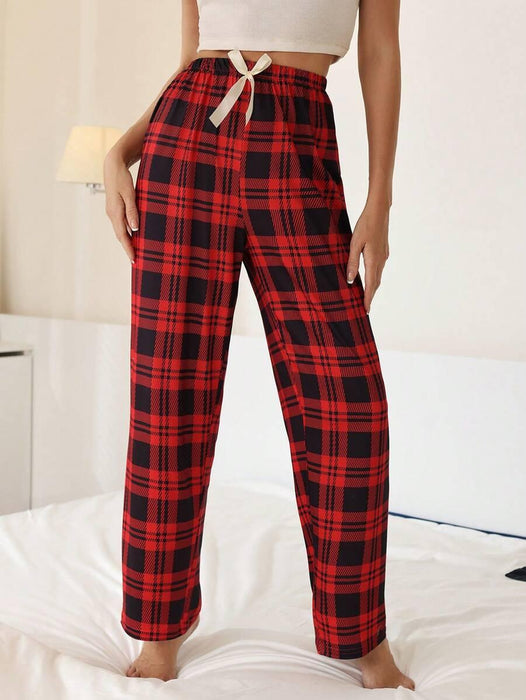 Grid Pattern Pajama Pants  –  Perfect for Lounging
