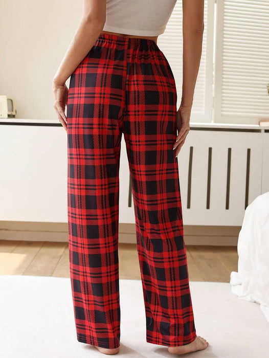 Grid Pattern Pajama Pants  –  Perfect for Lounging