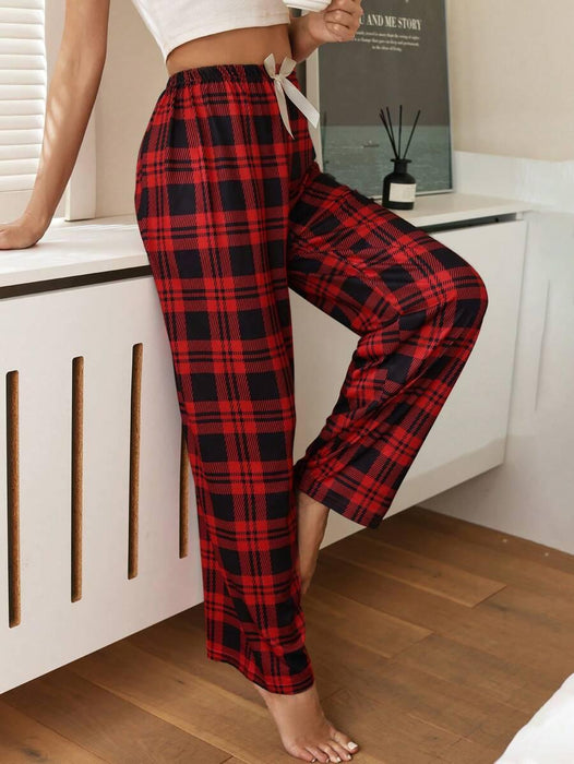 Grid Pattern Pajama Pants  –  Perfect for Lounging