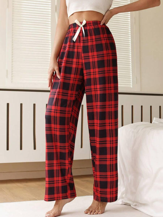 Grid Pattern Pajama Pants  –  Perfect for Lounging