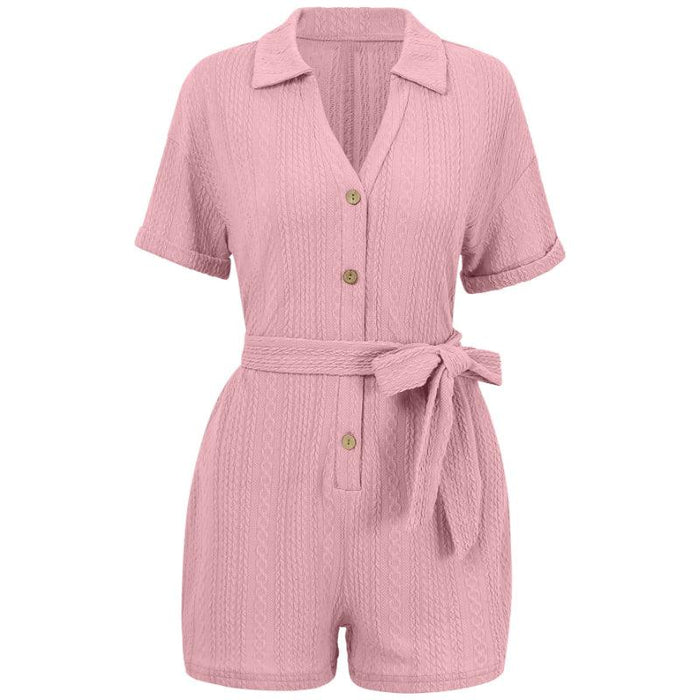 Comfy Short Sleeve Jumpsuit – Stylish Perfect for Casual Days