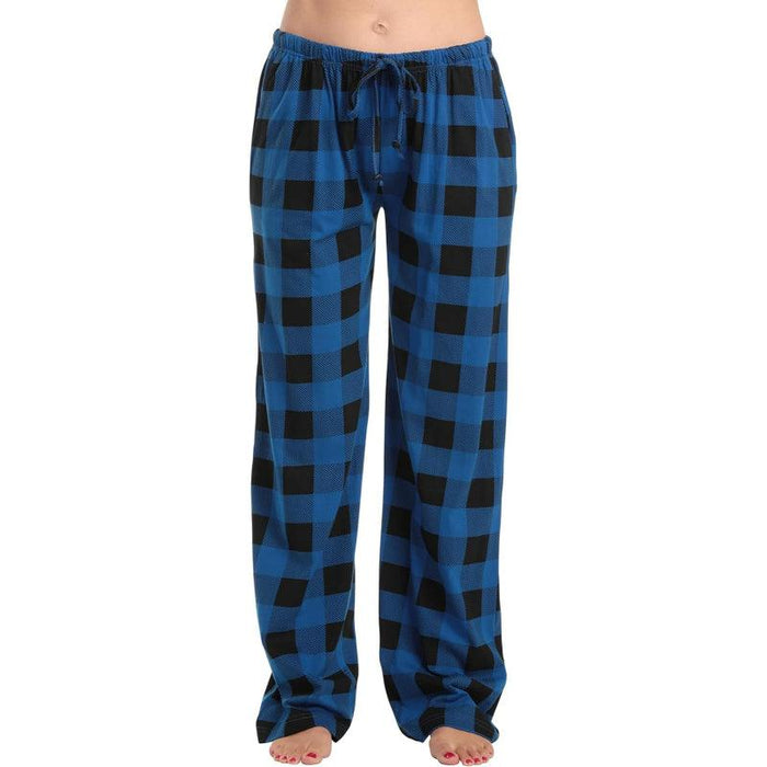 Plaid Pattern Pajama Pants – Comfortable Cotton Sleepwear