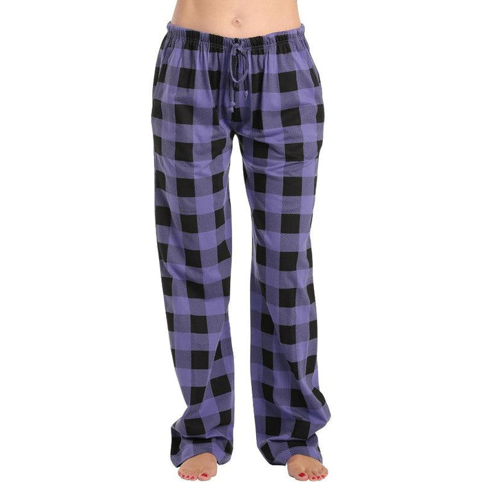 Plaid Pattern Pajama Pants – Comfortable Cotton Sleepwear