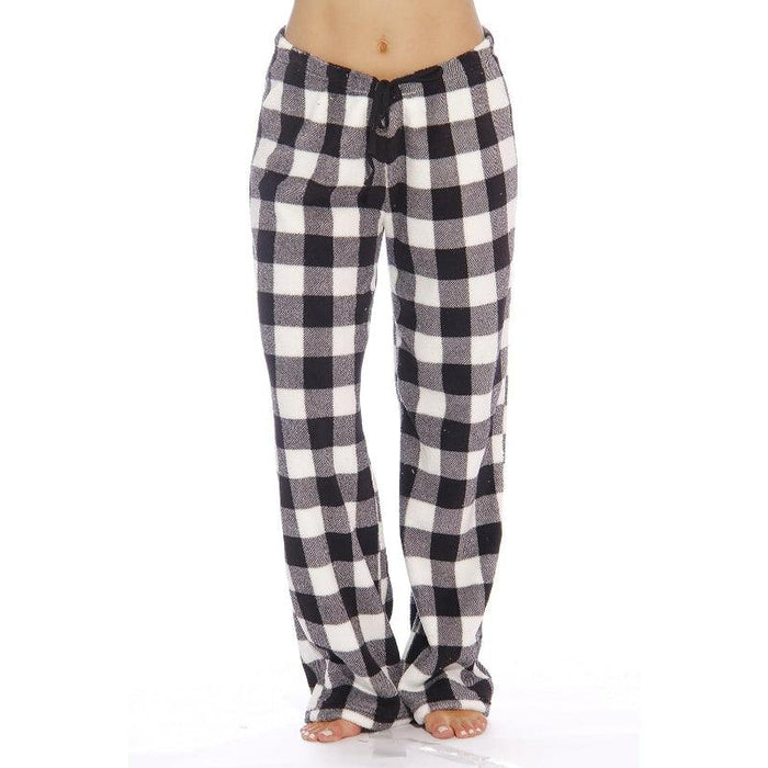 Plaid Pattern Plush Pajama - Comfortable and  Cozy