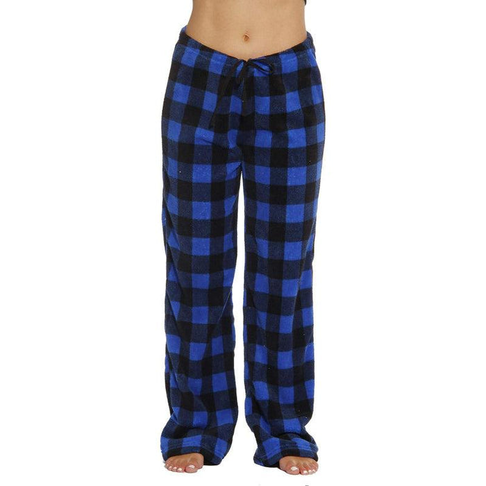 Plaid Pattern Plush Pajama - Comfortable and  Cozy