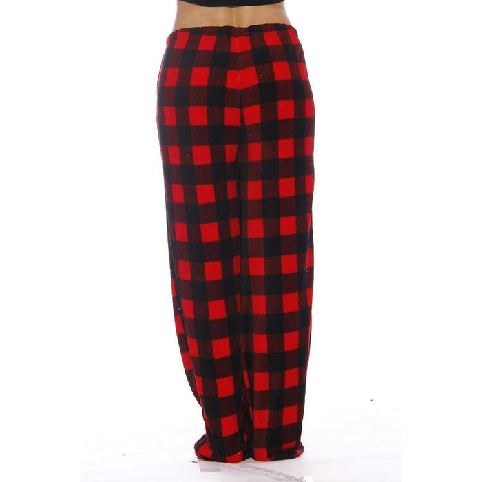 Plaid Pattern Plush Pajama - Comfortable and  Cozy