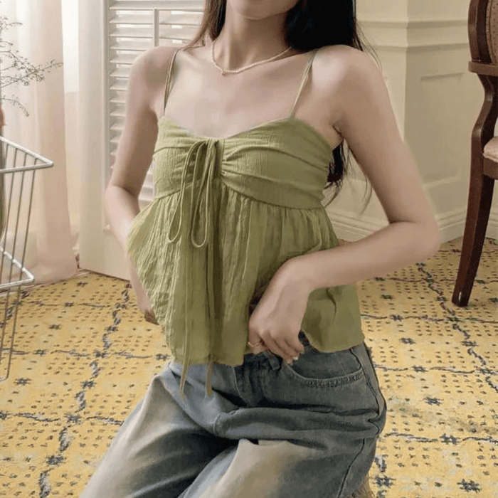 Smocked Sleeveless Short Top – Effortless Style for Warm Days