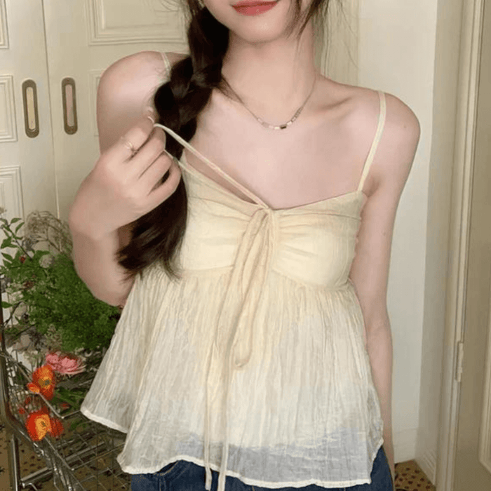 Smocked Sleeveless Short Top – Effortless Style for Warm Days