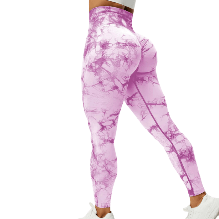 Tie Dye Workout Leggings – Sculpting Fit for Active Sessions