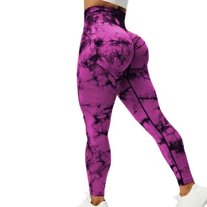 Tie Dye Workout Leggings – Sculpting Fit for Active Sessions