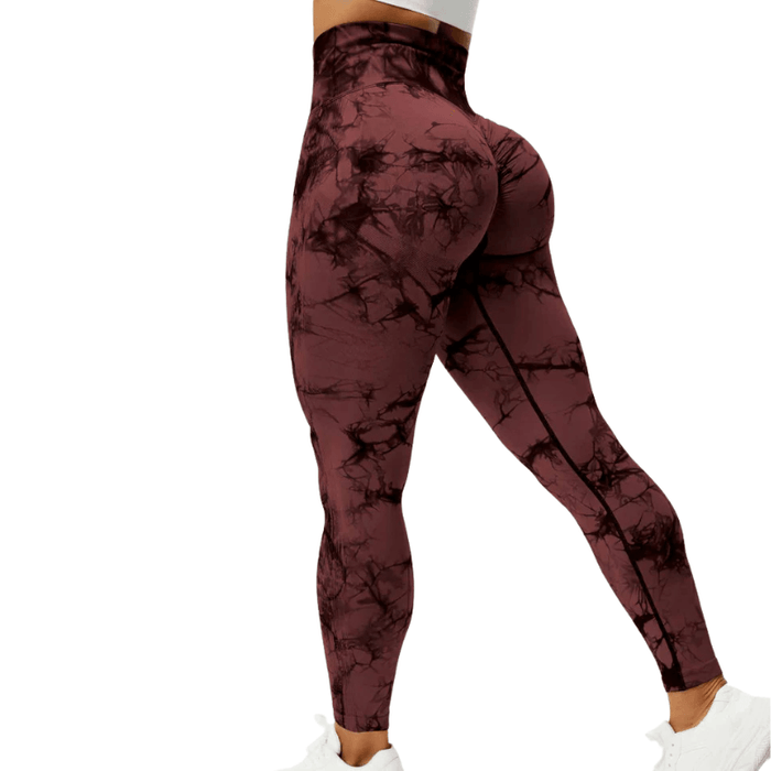 Tie Dye Workout Leggings – Sculpting Fit for Active Sessions